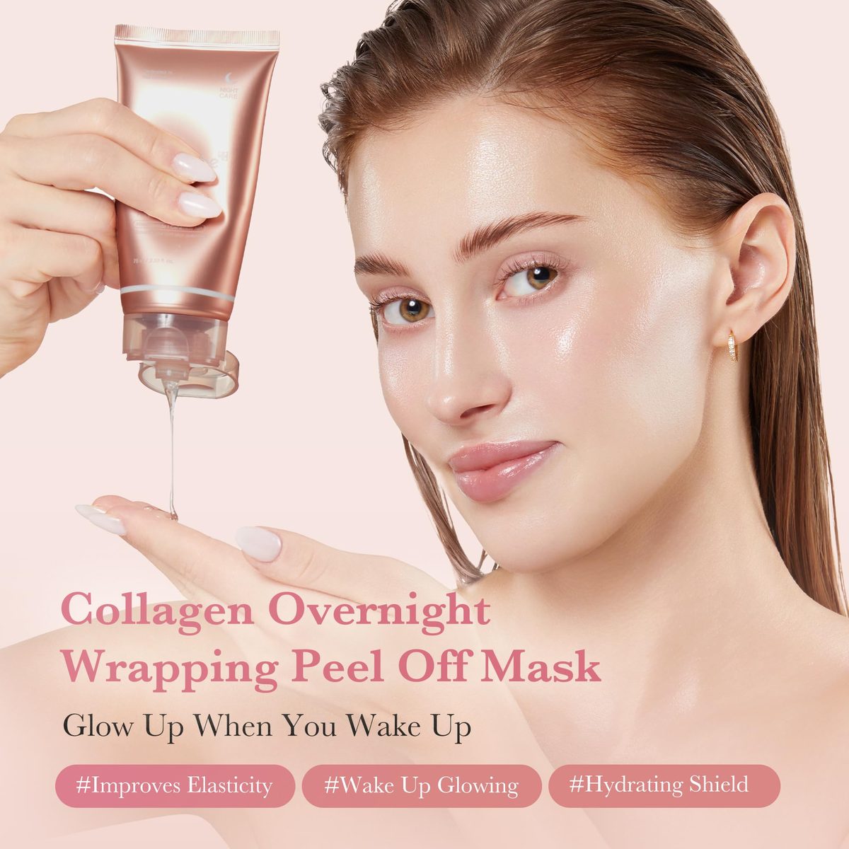 Medicube Collagen Night Wrapping Mask — in use